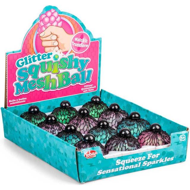 Billede af TOBAR Stressbold Klemme I Net Glitter (7 Cm)